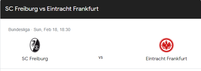 Freiburg vs Eintracht Frankfurt Predictions