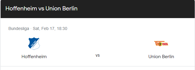 Hoffenheim vs Union Berlin Predictions