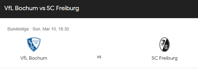 Bochum vs Freiburg